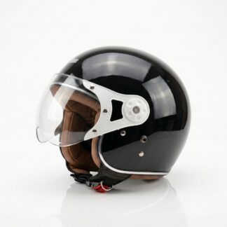 Retrograde Helm Bogo Hijab Friendly SNI Wanita Pastel Estetik Premium Black