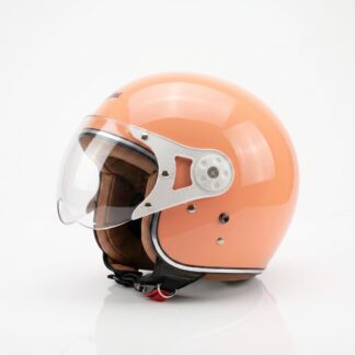 Retrograde Helm Bogo Hijab Friendly SNI Wanita Pastel Estetik Premium PEACH