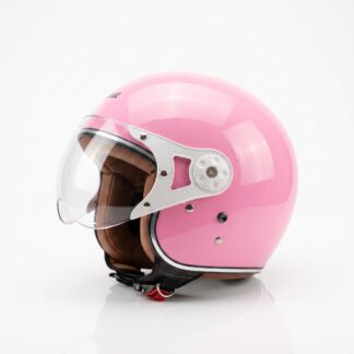 Retrograde Helm Bogo Hijab Friendly SNI Wanita Pastel Estetik Premium PINK