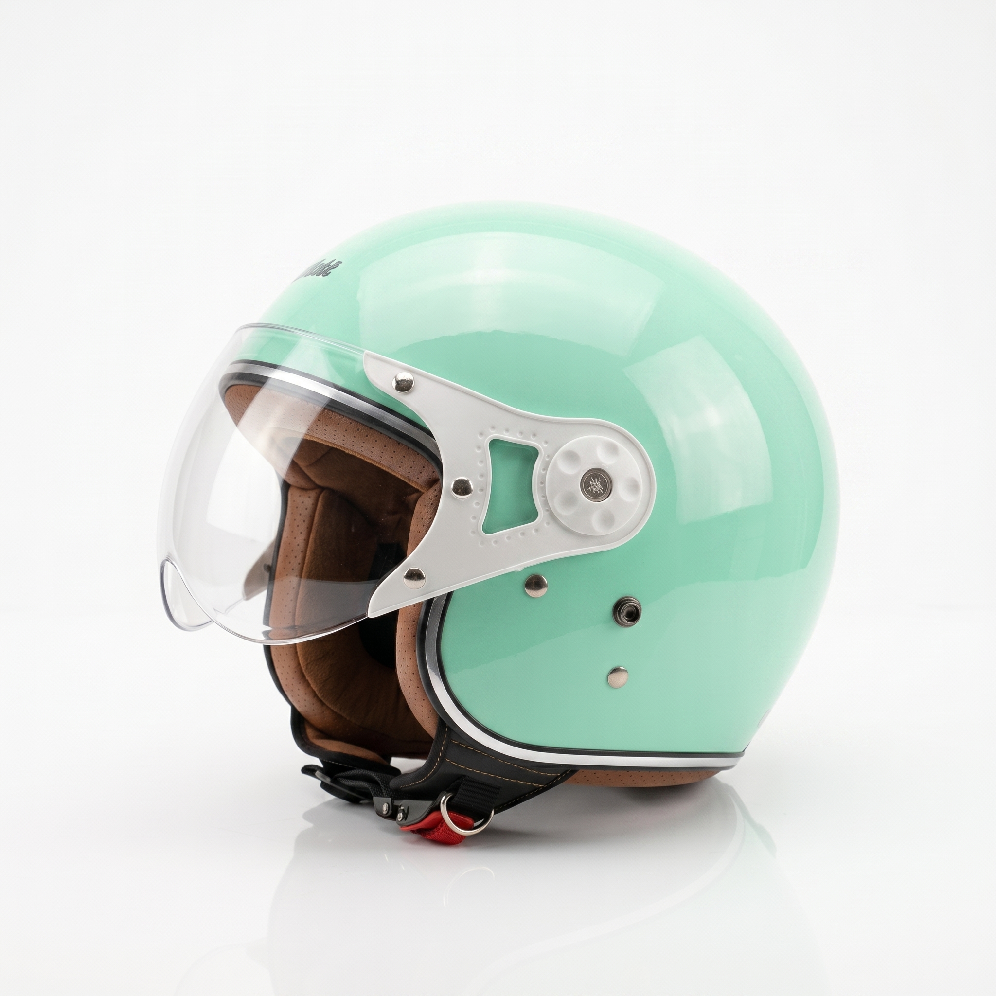 Retrograde Helm Bogo Hijab Friendly SNI Wanita Pastel Estetik Premium Mint
